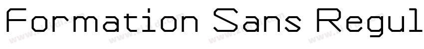 Formation Sans Regul字体转换